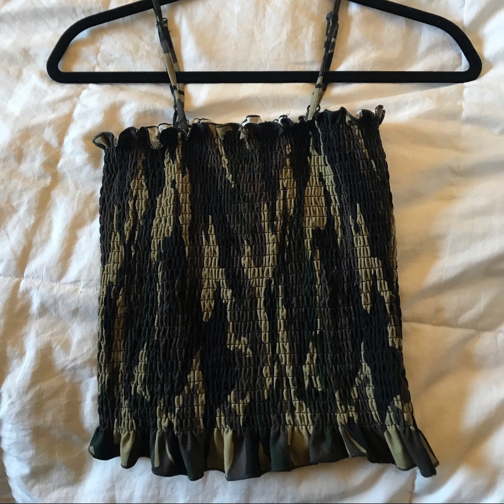 Tight camo tank top